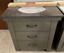 Load image into Gallery viewer, Aberdeen Bathroom Vanity with Blue Limestone Top
