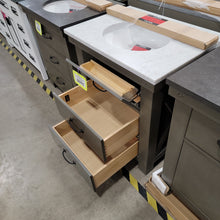 Load image into Gallery viewer, Aberdeen Bathroom Vanity with Carrara White Marble Top