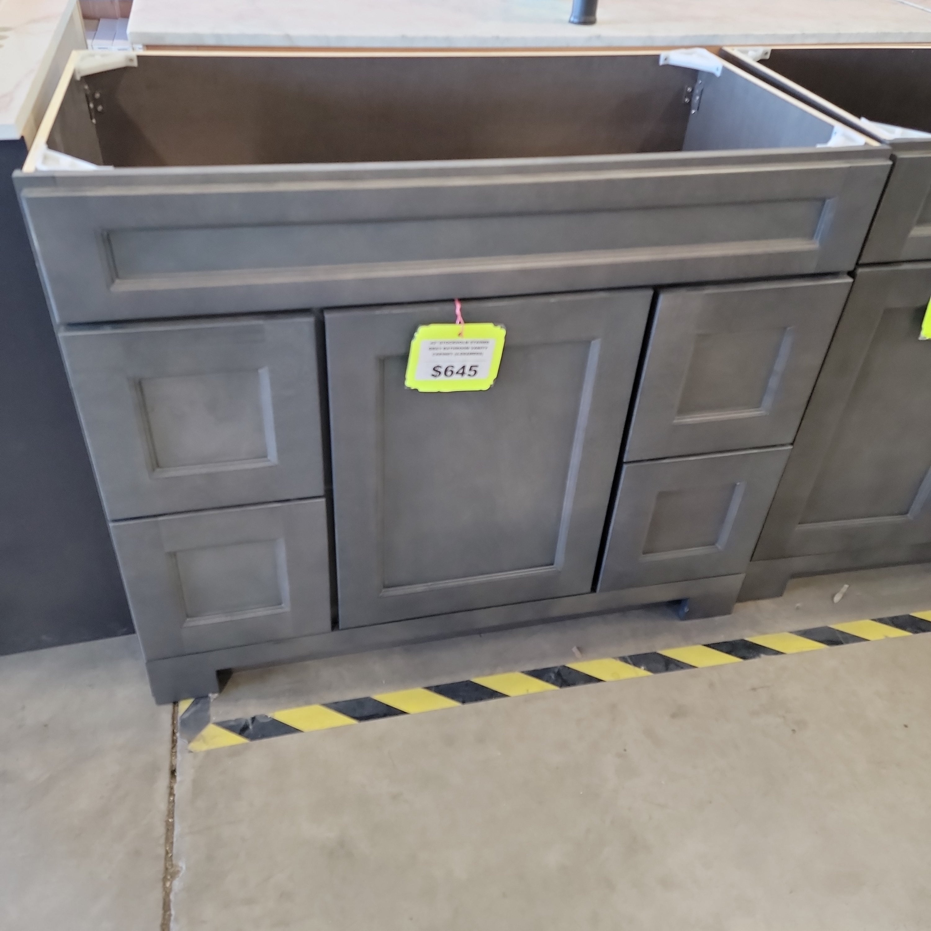 Stockholm Bathroom Vanity Series in Stained Grey J&J LIQUIDATORS LLC