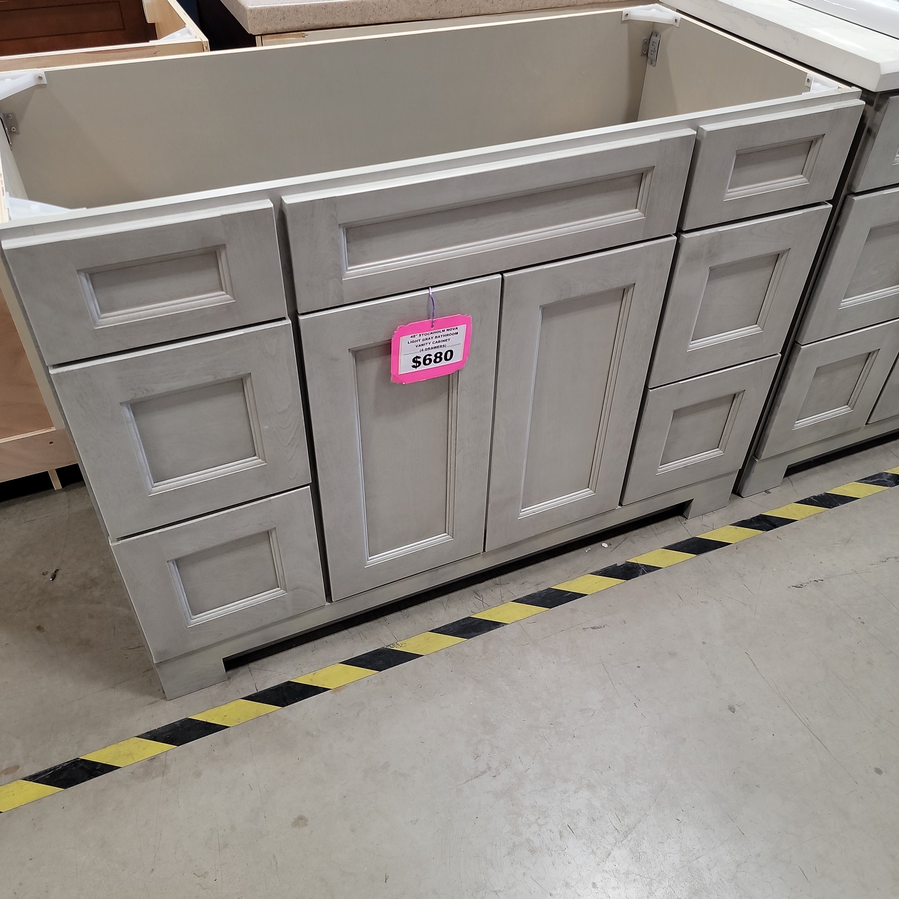 Stockholm Bathroom Vanity Series in Nova Light Grey J&J LIQUIDATORS LLC