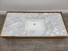 Load image into Gallery viewer, Carrara White Natural Italian Marble Vanity Top