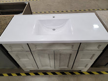 Load image into Gallery viewer, Solid White Cultured Marble Vanity Top 1-Hole
