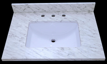 Load image into Gallery viewer, Carrara Cultured Marble Vanity Top