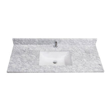 Load image into Gallery viewer, Carrara White Natural Italian Marble Vanity Top