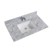 Load image into Gallery viewer, Carrara White Natural Italian Marble Vanity Top