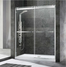 Load image into Gallery viewer, Victoria Frameless Bypass Shower Door 60x76
