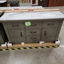 Load image into Gallery viewer, Aberdeen Bathroom Vanity with Carrara White Marble Top
