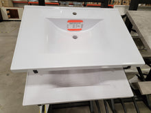 Load image into Gallery viewer, Solid White Cultured Marble Vanity Top 1-Hole
