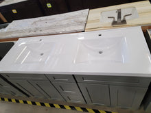 Load image into Gallery viewer, Solid White Cultured Marble Vanity Top 1-Hole
