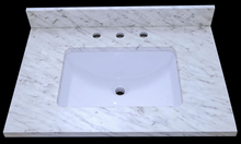 Load image into Gallery viewer, Carrara Cultured Marble Vanity Top
